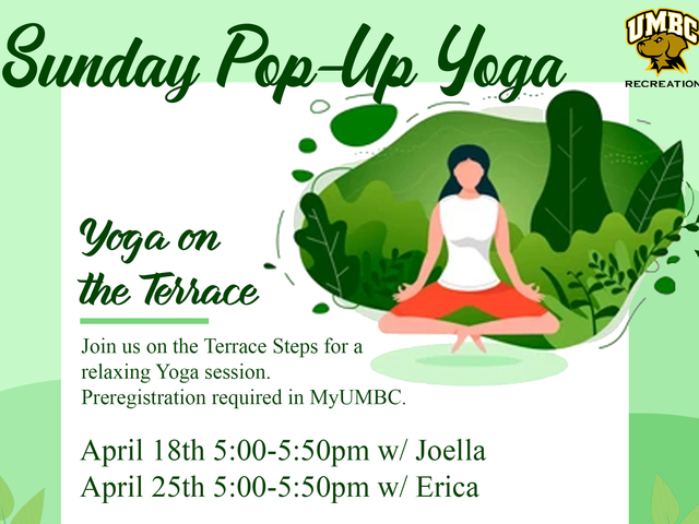 Pop Up Yoga · Fitness and Wellness · myUMBC