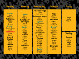 Fall Group Fitness 2025