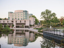 photograph of the UMBC library