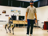 Spot robot mimics human's movements