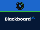 Blackboard logo with stylized A icon above.