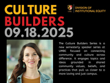 Flyer advertising Culture Builders Event.
